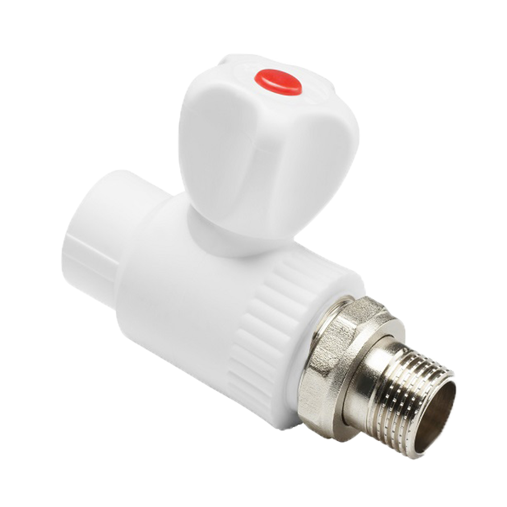 Кран шаровый ППРС с американкой 20 х 1/2" НР
